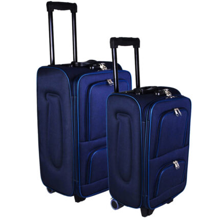 چمدان دو نفره آبی کوچک