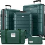 چمدان بزرگ ست سبز رنگ