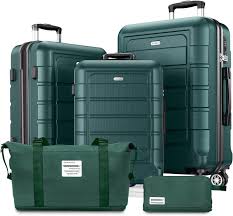 چمدان بزرگ ست سبز رنگ