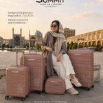 چمدان سامیت 2024 ست 4 تایی summit رنگ رزگلد